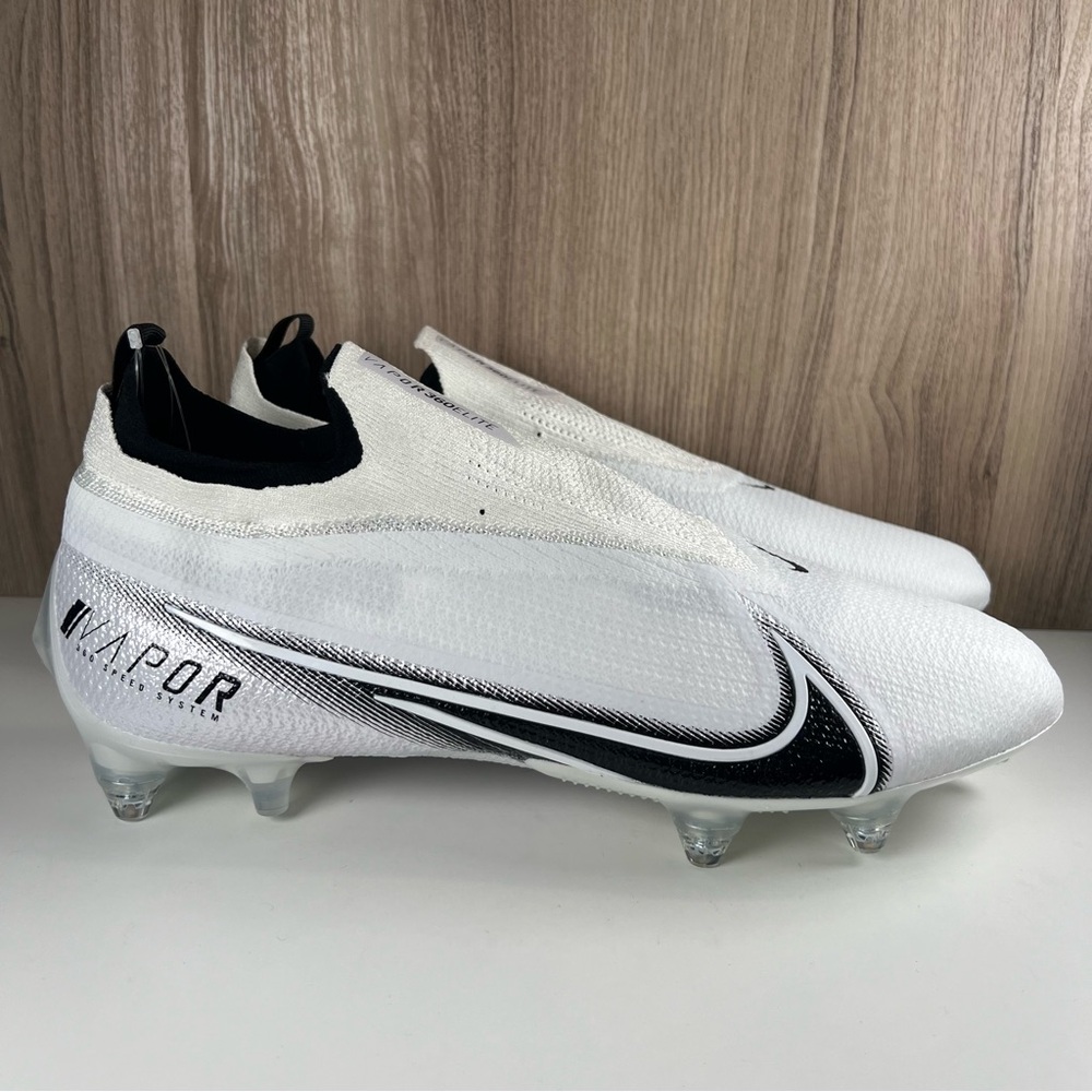 Nike Vapor Edge Elite 360 Flyknit Detachable White/Blk CZ7837-100 Men’s Size 14